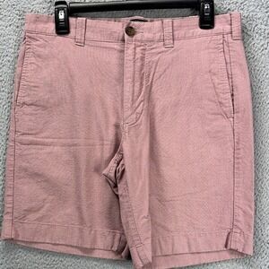 J. Crew Gramercy Shorts Mens 31 Red Khakis Chino Flat Front Pockets 100% Cotton